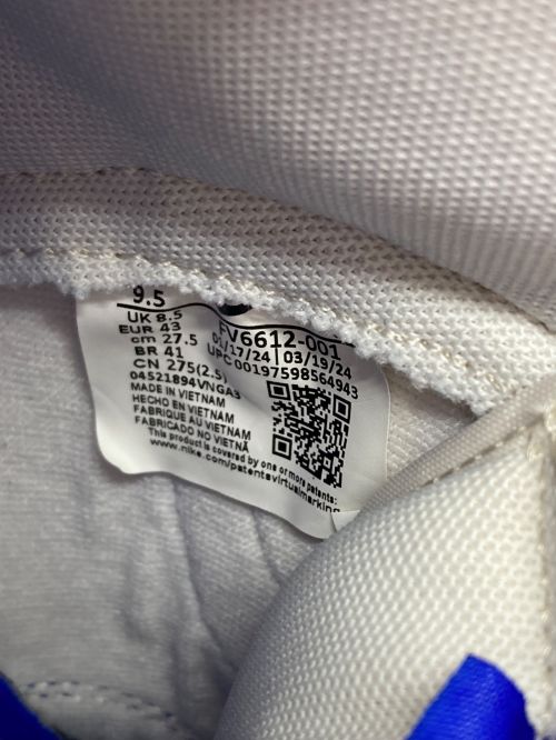 NIKE（ナイキ）NIKE (ナイキ) ハイカットスニーカー ホワイト サイズ:CM27.5㎝の古着・服飾アイテム