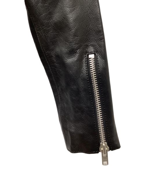 Liugoo Leathers（リューグーレザーズ）Liugoo Leathers (リューグーレザーズ) ダブルライダースジャケット ブラック サイズ:XSの古着・服飾アイテム