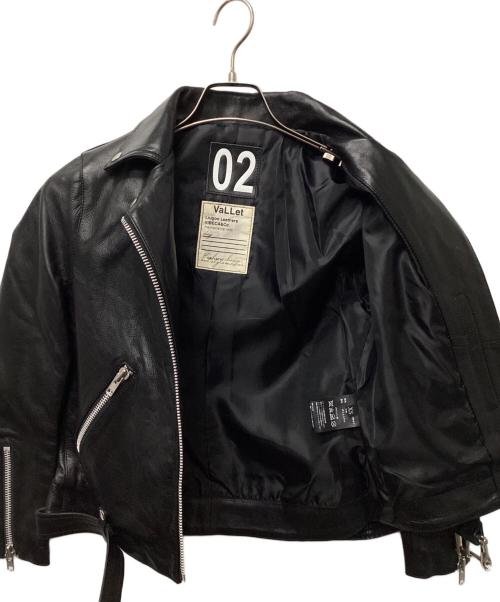 Liugoo Leathers（リューグーレザーズ）Liugoo Leathers (リューグーレザーズ) ダブルライダースジャケット ブラック サイズ:XSの古着・服飾アイテム