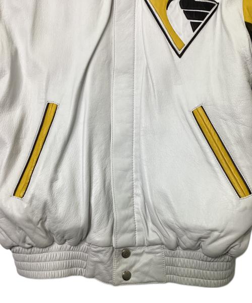 JEFF HAMILTON（ジェフハミルトン）JEFF HAMILTON (ジェフハミルトン) リバーシブルヴィンテージジャケット ホワイト×イエロー サイズ:Mの古着・服飾アイテム