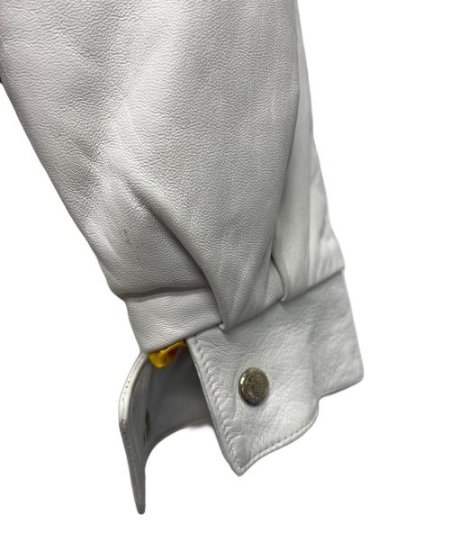 JEFF HAMILTON（ジェフハミルトン）JEFF HAMILTON (ジェフハミルトン) リバーシブルヴィンテージジャケット ホワイト×イエロー サイズ:Mの古着・服飾アイテム