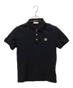 中古・古着通販】MONCLER (モンクレール) 長袖ポロシャツ ブラック