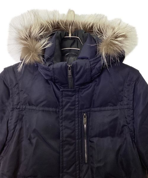 BLACK LABEL CRESTBRIDGE（ブラックレーベル クレストブリッジ）BLACK LABEL CRESTBRIDGE (ブラックレーベル クレストブリッジ) 4WAYダウンジャケット ネイビー サイズ:Lの古着・服飾アイテム