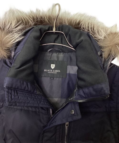 BLACK LABEL CRESTBRIDGE（ブラックレーベル クレストブリッジ）BLACK LABEL CRESTBRIDGE (ブラックレーベル クレストブリッジ) 4WAYダウンジャケット ネイビー サイズ:Lの古着・服飾アイテム