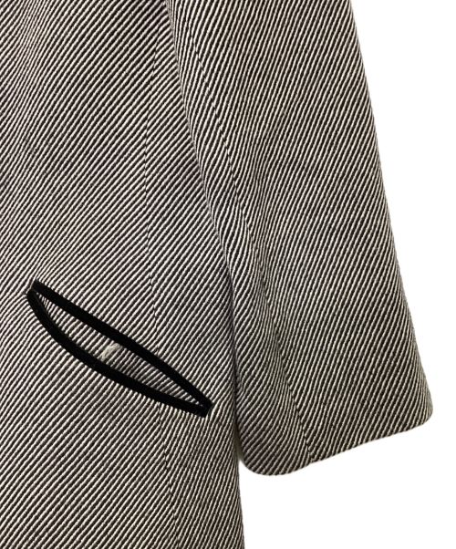 FOXEY（フォクシー）FOXEY (フォクシー) ウールロングコート ブラック×グレー サイズ:Fの古着・服飾アイテム