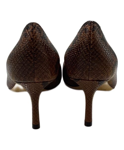 JIMMY CHOO（ジミーチュウ）JIMMY CHOO (ジミーチュウ) ROMY（ロミー）60 ヒールパンプス ブラウン サイズ:36の古着・服飾アイテム