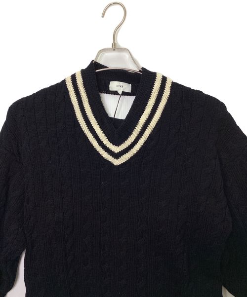 HYKE（ハイク）HYKE (ハイク) チルデンセーター ネイビー サイズ:1の古着・服飾アイテム