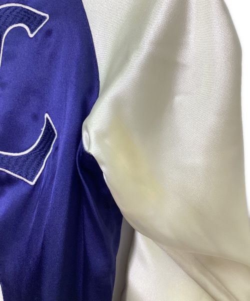 西武ライオンズ（セイブライオンズ）西武ライオンズ (セイブライオンズ) スカジャン ブラック×ブルー サイズ:Sの古着・服飾アイテム