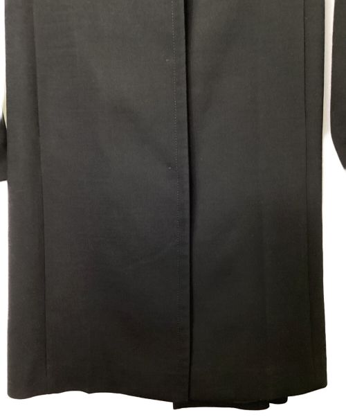 PRADA（プラダ）PRADA (プラダ) バックリボンウールステンカラーコート ブラック サイズ:36の古着・服飾アイテム