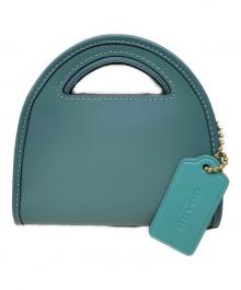 COACH（コーチ）の古着「トップハンドルカード ケース」｜グリーン