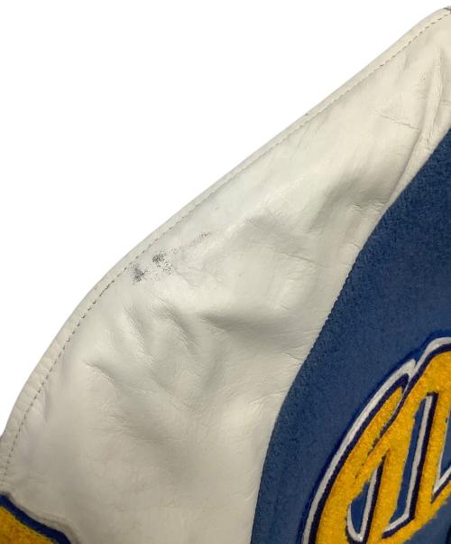 whitesville（ホワイツビル）whitesville (ホワイツビル) スタジャン ブルー×ホワイト サイズ:38の古着・服飾アイテム