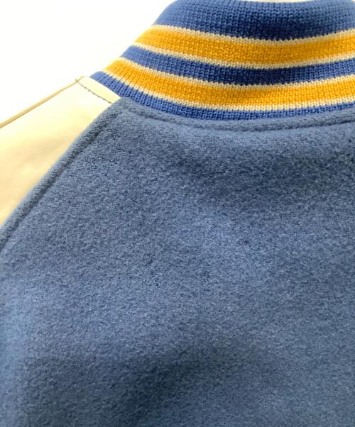 whitesville（ホワイツビル）whitesville (ホワイツビル) スタジャン ブルー×ホワイト サイズ:38の古着・服飾アイテム