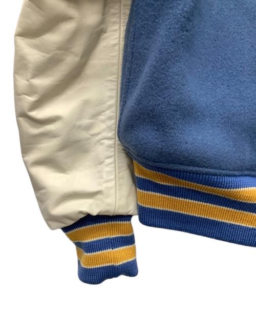 whitesville（ホワイツビル）whitesville (ホワイツビル) スタジャン ブルー×ホワイト サイズ:38の古着・服飾アイテム