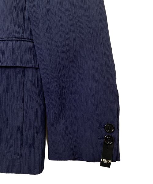 FENDI（フェンディ）FENDI (フェンディ) テーラードジャケット ネイビー サイズ:50の古着・服飾アイテム