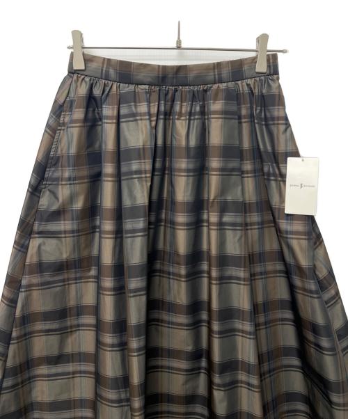 JOURNAL STANDARD（ジャーナルスタンダード）JOURNAL STANDARD (ジャーナルスタンダード) メモリーチェックスカート ベージュ×ブラウン サイズ:36の古着・服飾アイテム