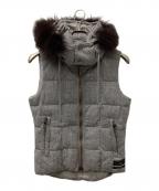TATRASタトラス）の古着「ファー付ダウンベスト」｜グレー