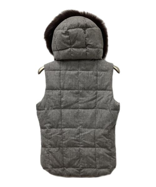 TATRAS（タトラス）TATRAS (タトラス) ファー付ダウンベスト グレー サイズ:01の古着・服飾アイテム