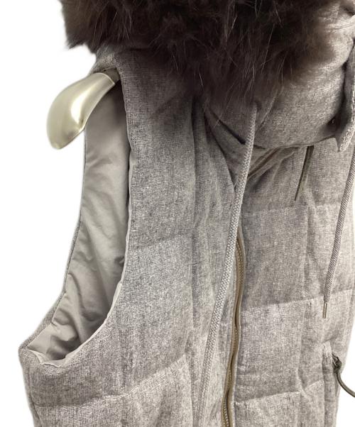 TATRAS（タトラス）TATRAS (タトラス) ファー付ダウンベスト グレー サイズ:01の古着・服飾アイテム