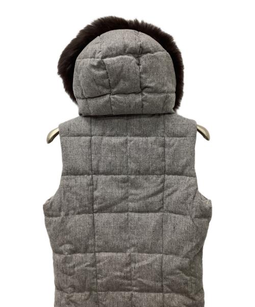 TATRAS（タトラス）TATRAS (タトラス) ファー付ダウンベスト グレー サイズ:01の古着・服飾アイテム