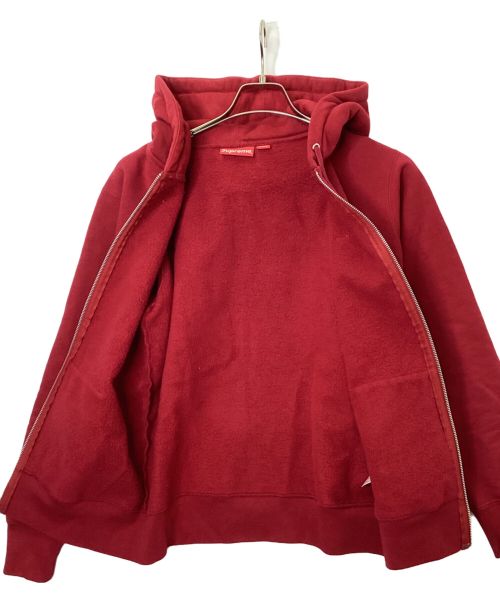 SUPREME（シュプリーム）Supreme (シュプリーム) スモールボックスロゴジップアップパーカー レッド サイズ:Sの古着・服飾アイテム