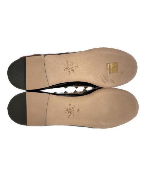 VALENTINO GARAVANI（ヴァレンティノ・ガラヴァーニ）VALENTINO GARAVANI (ヴァレンティノ・ガラヴァーニ) パンプス ベージュ×ブラック サイズ:36の古着・服飾アイテム