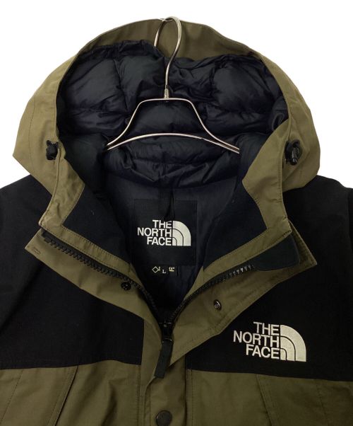 THE NORTH FACE（ザ ノース フェイス）THE NORTH FACE (ザ ノース フェイス) マウンテンダウンジャケット カーキ×ブラック サイズ:Lの古着・服飾アイテム