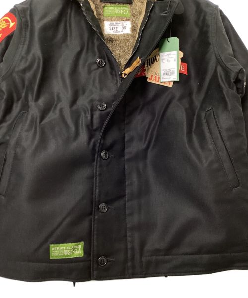 STRICT-G（ストラクトジー）STRICT-G (ストリクトジー) N-1デッキジャケット ブラック サイズ:36 未使用品の古着・服飾アイテム
