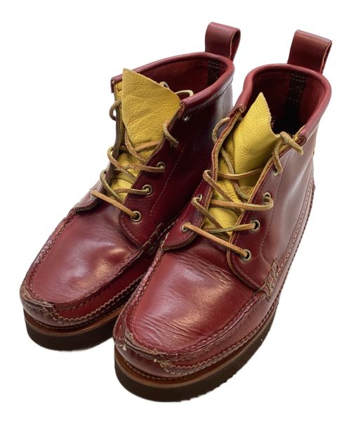 YUKETEN（ユケテン）YUKETEN (ユケテン) MAINE GUIDE 5 EYE DB BOOTS レッド サイズ:8Eの古着・服飾アイテム