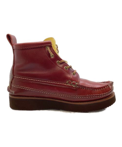 YUKETEN（ユケテン）YUKETEN (ユケテン) MAINE GUIDE 5 EYE DB BOOTS レッド サイズ:8Eの古着・服飾アイテム