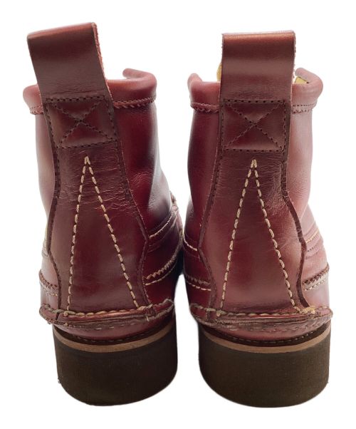 YUKETEN（ユケテン）YUKETEN (ユケテン) MAINE GUIDE 5 EYE DB BOOTS レッド サイズ:8Eの古着・服飾アイテム