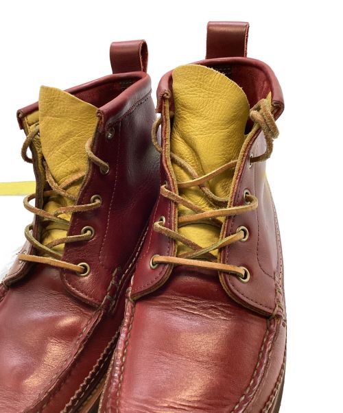 YUKETEN（ユケテン）YUKETEN (ユケテン) MAINE GUIDE 5 EYE DB BOOTS レッド サイズ:8Eの古着・服飾アイテム