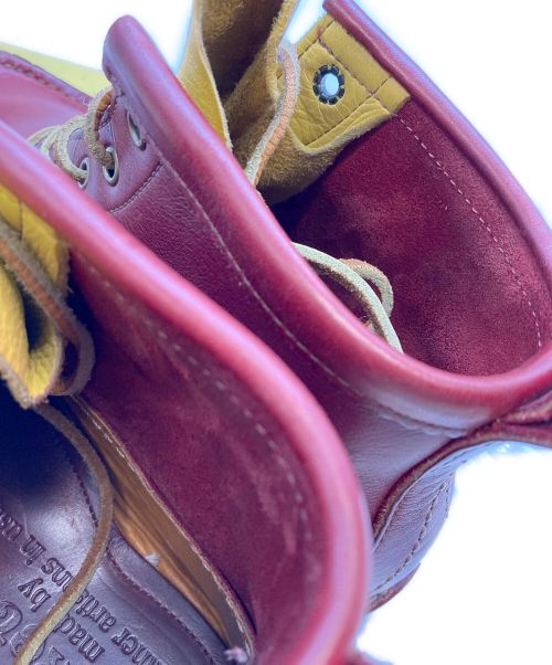 YUKETEN（ユケテン）YUKETEN (ユケテン) MAINE GUIDE 5 EYE DB BOOTS レッド サイズ:8Eの古着・服飾アイテム