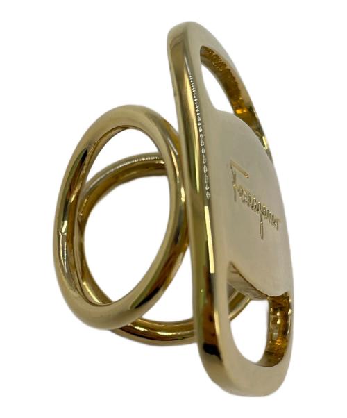 Salvatore Ferragamo（サルヴァトーレ フェラガモ）Salvatore Ferragamo (サルヴァトーレ フェラガモ) スカーフリング ゴールド サイズ:-の古着・服飾アイテム