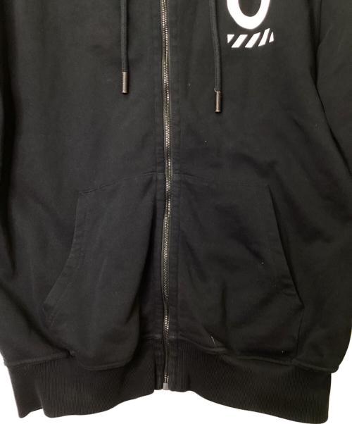 OFFWHITE（オフホワイト）OFFWHITE (オフホワイト) UNDERCOVER (アンダーカバー) ジップパーカー ブラック サイズ:Mの古着・服飾アイテム
