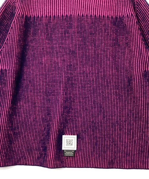 FUMITO GANRYU（フミトガンリュウ）FUMITO GANRYU (フミトガンリュウ) ハイネックニット ネイビー×ピンク サイズ:3の古着・服飾アイテム