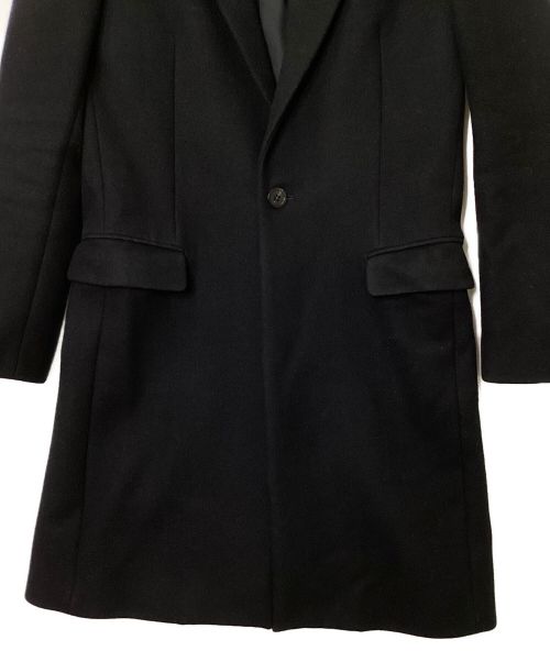 JOHN LAWRENCE SULLIVAN（ジョン ローレンス サリバン）JOHN LAWRENCE SULLIVAN (ジョン ローレンス サリバン) チェスターコート ブラック サイズ:36の古着・服飾アイテム