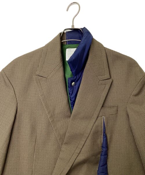 KOLOR（カラー）KOLOR (カラー) 23AWダブルブレストギミックジャケット グレー×ネイビー サイズ:2の古着・服飾アイテム