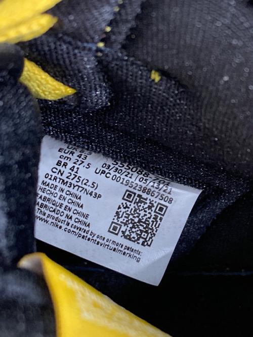NIKE（ナイキ）NIKE (ナイキ) ハイカットスニーカー イエロー×ブラック サイズ:27.5㎝の古着・服飾アイテム