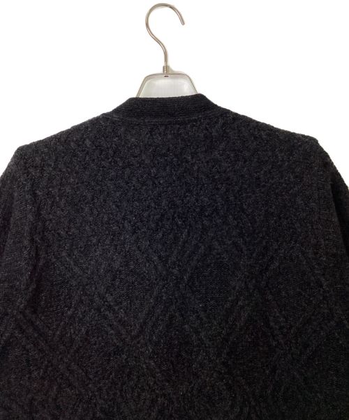 Yves Saint Laurent（イヴサンローラン）Yves Saint Laurent (イヴサンローラン) ケーブルニットカーディガン ブラック サイズ:Lの古着・服飾アイテム