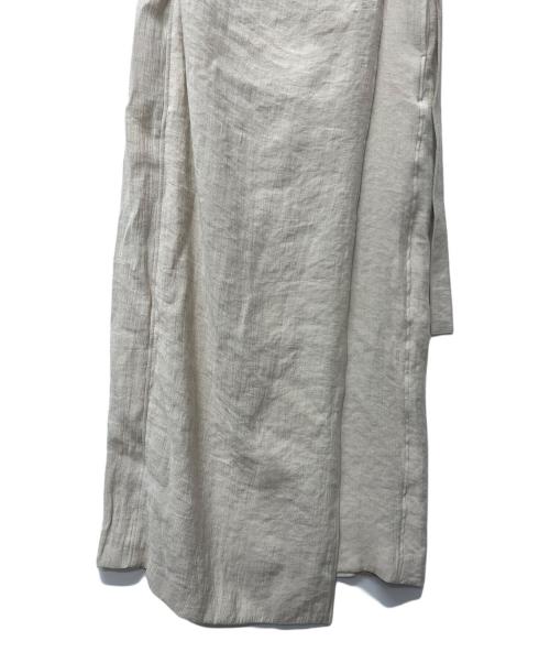 styling/（スタイリング）styling/ (スタイリング) バックサテン2WAYラップスカート アイボリーの古着・服飾アイテム