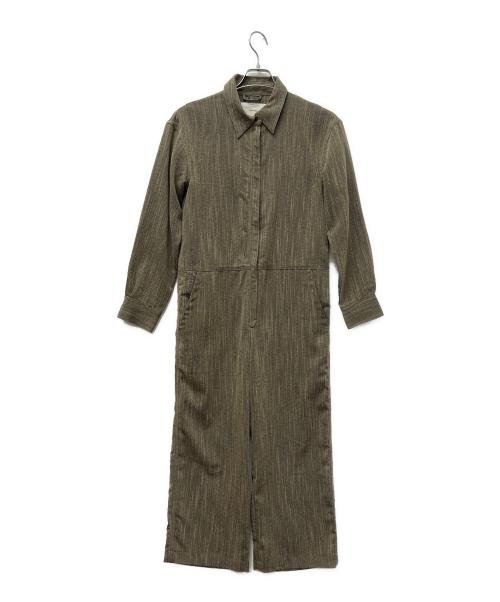 TODAYFUL（トゥデイフル）TODAYFUL (トゥデイフル) ヘリンボーンシャツコンビネゾン ベージュ サイズ:36の古着・服飾アイテム