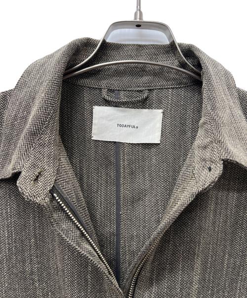 TODAYFUL（トゥデイフル）TODAYFUL (トゥデイフル) ヘリンボーンシャツコンビネゾン ベージュ サイズ:36の古着・服飾アイテム