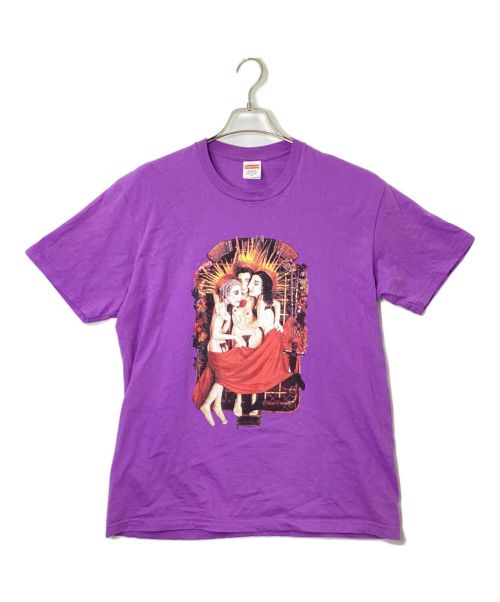 SUPREME（シュプリーム）Supreme (シュプリーム) 半袖Tシャツ パープル サイズ:Mの古着・服飾アイテム