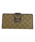 GUCCIグッチ）の古着「財布」｜ブラウン×ゴールド