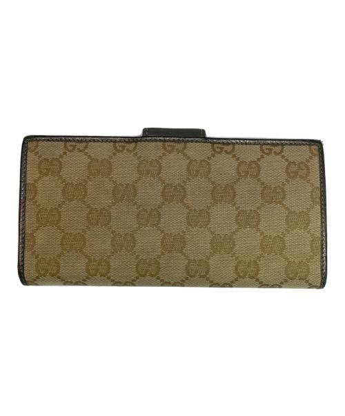 GUCCI（グッチ）GUCCI (グッチ) 財布 ブラウン×ゴールドの古着・服飾アイテム