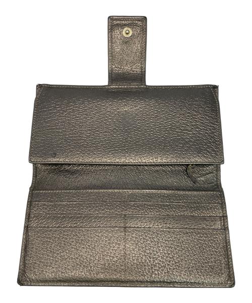 GUCCI（グッチ）GUCCI (グッチ) 財布 ブラウン×ゴールドの古着・服飾アイテム