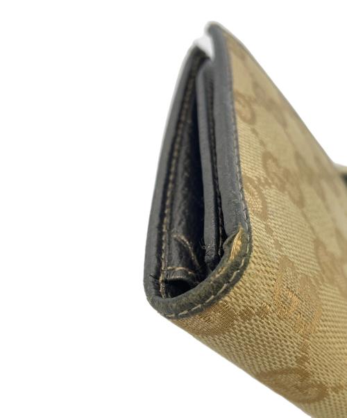 GUCCI（グッチ）GUCCI (グッチ) 財布 ブラウン×ゴールドの古着・服飾アイテム