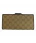 GUCCI (グッチ) 財布 ブラウン×ゴールド：8000円