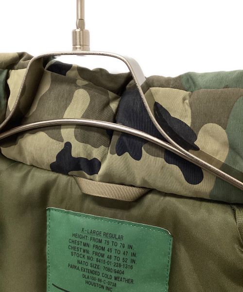 HOUSTON（ヒューストン）HOUSTON (ヒューストン) ジャケット ブラウン×グリーン サイズ:XLの古着・服飾アイテム