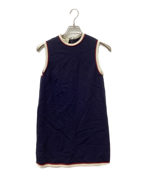 GUCCI（グッチ）GUCCI (グッチ) ミニワンピース ネイビー サイズ:36の古着・服飾アイテム